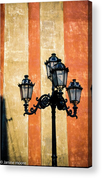 Lamps Acrylic Print featuring the photograph Capri Lamps by Dr Janine Williams