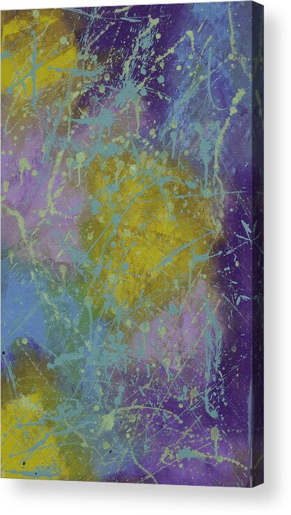 Abstract Acrylic Print featuring the painting Firework Lightning by Julius Hannah