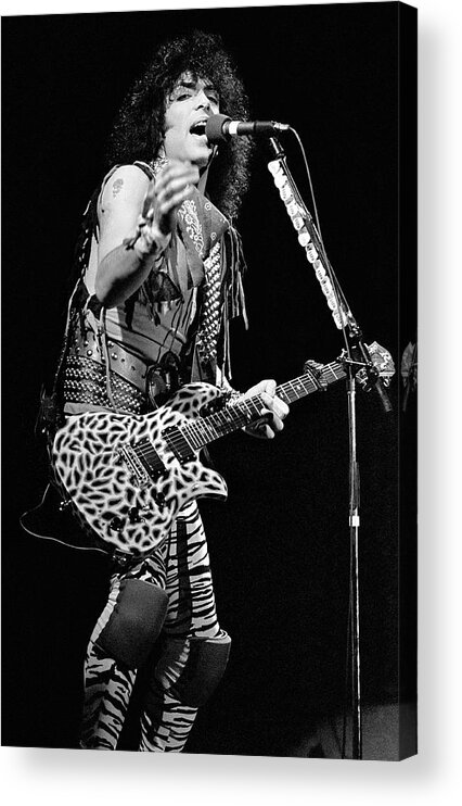 Paul Stanley Acrylic Print featuring the photograph Kiss '84 #5 by Chris Deutsch