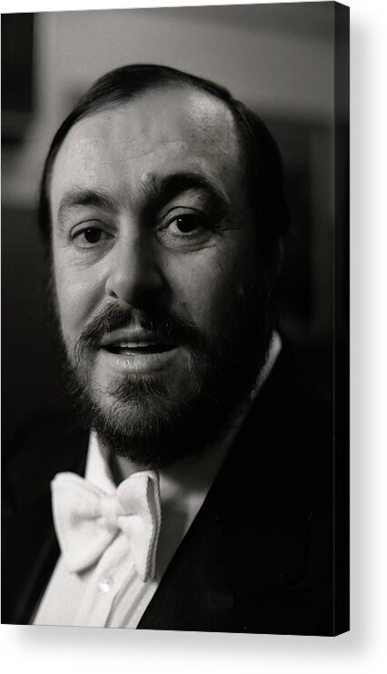 Pavarotti Acrylic Print featuring the photograph Luciano Pavarotti by KG Thienemann