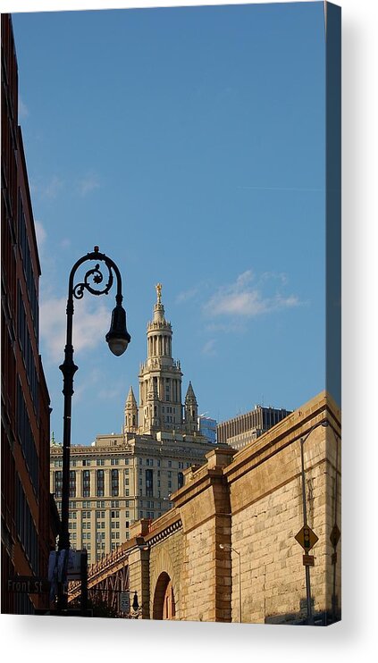 David N. Dinkins Municipal Building Acrylic Print featuring the photograph David N. Dinkins Municipal Building 2 by Christopher James