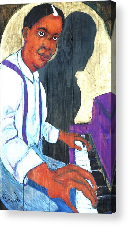  Memphis Slim Acrylic Print featuring the painting Memphis Slim by Todd Peterson
