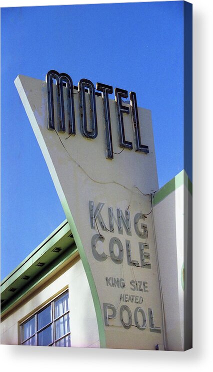 Pool Acrylic Print featuring the photograph Motel King Cole by Matthew Bamberg