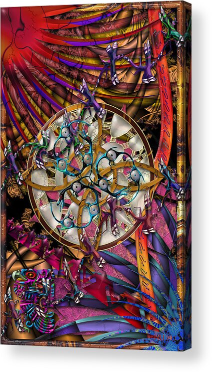 Symbol Art Acrylic Print featuring the digital art Symagery 28 by Kenneth Armand Johnson