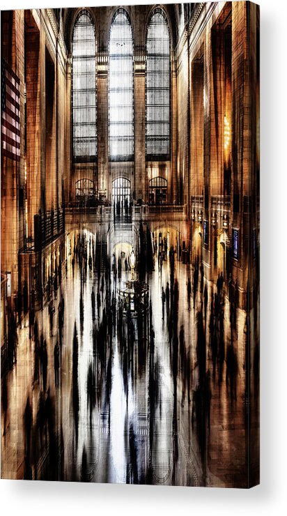 Grand Acrylic Print featuring the digital art Grand Central Station by Tim Palmer