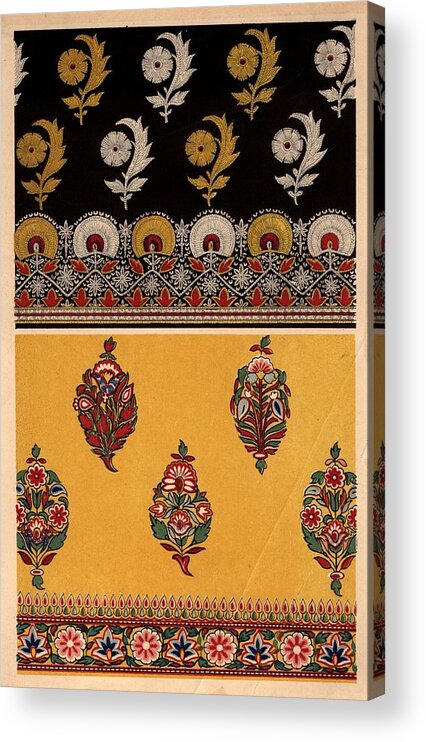 Color Image Acrylic Print featuring the photograph Indian Embroidery by Hulton Archive
