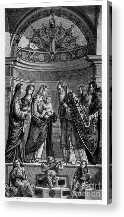 Engraving Acrylic Print featuring the drawing Presentation Of Jesus In The Temple by Print Collector