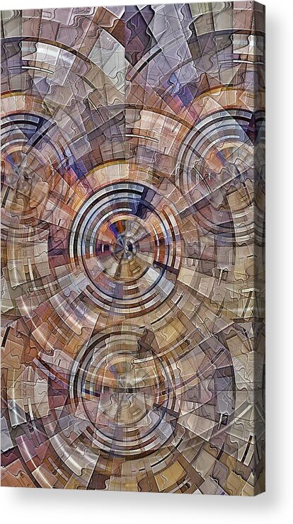 Electric Acrylic Print featuring the digital art Test Pattern by David Manlove