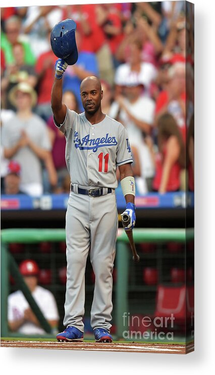 Crowd Acrylic Print featuring the photograph Jimmy Rollins by Drew Hallowell