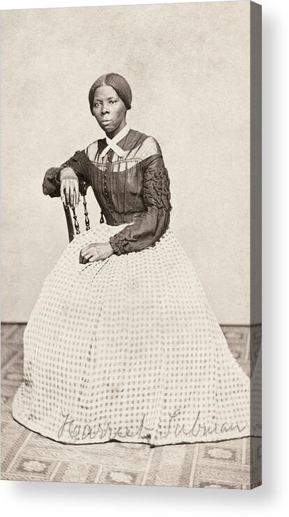 B1019 Acrylic Print featuring the photograph Harriet Tubman c1823-1913 by Benjamin Powelson