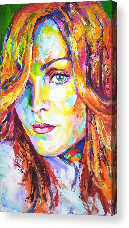 Madonna Acrylic Print featuring the painting Madonna by Iryna Kastsova