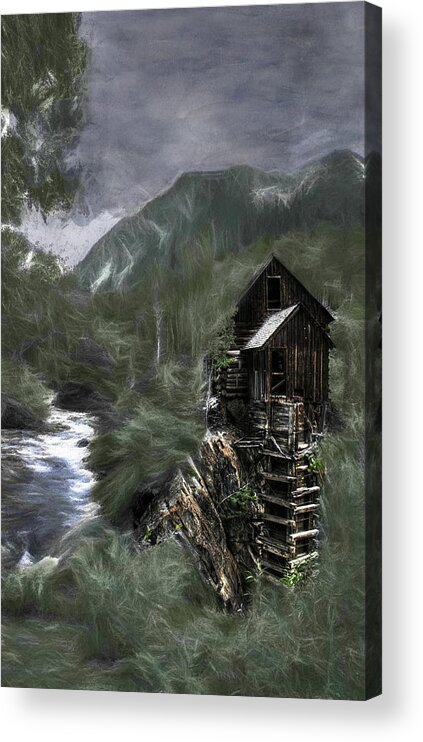  Light Acrylic Print featuring the photograph Painted Wind Over the Silver Mine by Wayne King