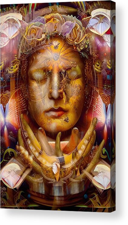 See No Evil Acrylic Print featuring the digital art See No Evil by Skip Hunt