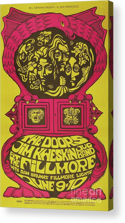 The Doors Acrylic Print featuring the photograph The Doors at the Fillmore by The Doors