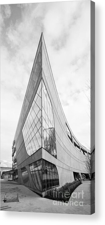 Surrey Public Library Acrylic Print featuring the photograph B Sharp by Chris Dutton