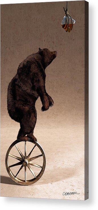 Bear Acrylic Print featuring the digital art Equilibrium IV by Cynthia Decker