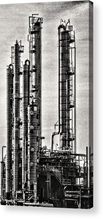 Industrial Acrylic Print featuring the photograph Industrial Scape in New Jersey by Kellice Swaggerty