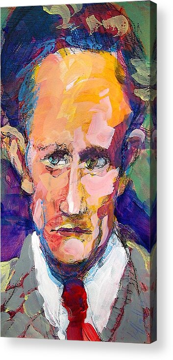 Leslie Howard Acrylic Print featuring the painting Leslie Howard by Les Leffingwell