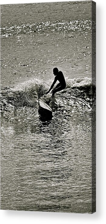 Surf Acrylic Print featuring the photograph Perfect balance by Jocelyn Kahawai