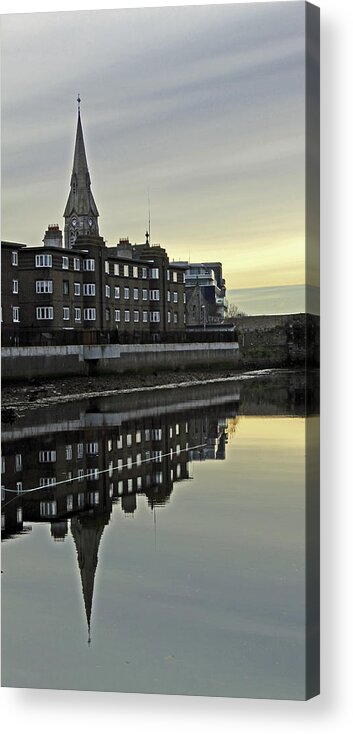 Tranquility Acrylic Print featuring the photograph Ringsend By The Grand Canal Dock, Dublin by Oonat