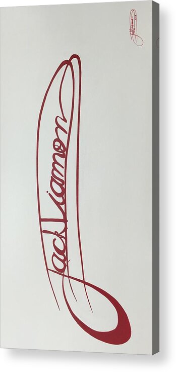 Jack Diamond Acrylic Print featuring the painting Signature Work by Jack Diamond