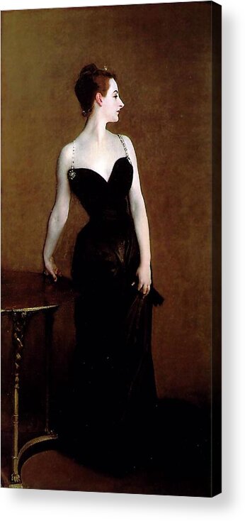 John Singer Sargent Acrylic Print featuring the painting Madame X #4 by John Singer Sargent