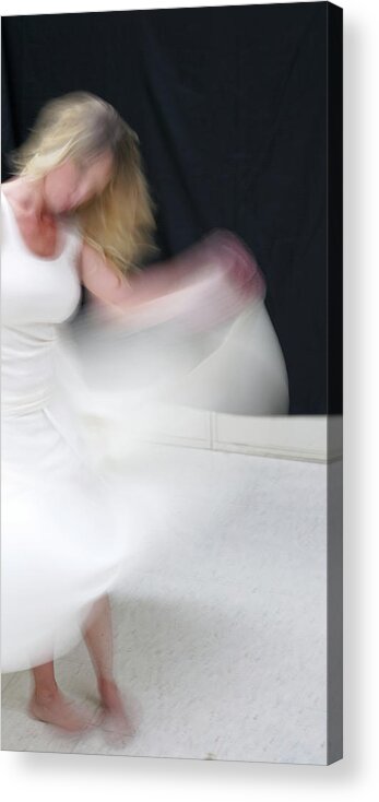 Dance Acrylic Print featuring the photograph A Dance in White #1222 by Raymond Magnani