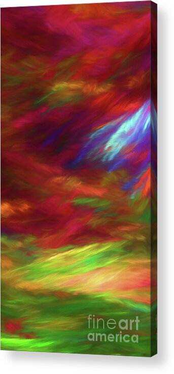 Panorama Acrylic Print featuring the digital art Andee Design Abstract 18 2018 by Andee Design