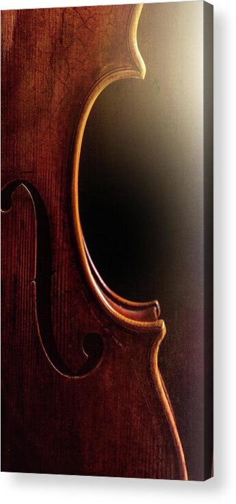 Violin Acrylic Print featuring the photograph Antique Violin 1732.01 by M K Miller