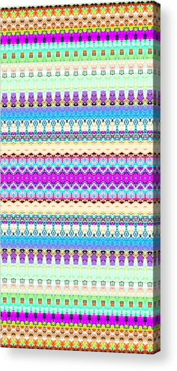 Candy Acrylic Print featuring the digital art Candy Glitch by Robyn Parker