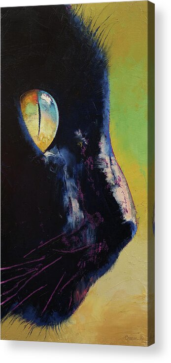 Cat Eye Acrylic Print featuring the painting Cat Eye by Michael Creese