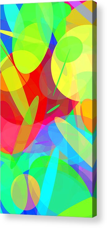 Ellipse Acrylic Print featuring the digital art Ellipses 18 by Chris Butler