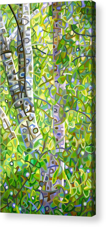 Summer Acrylic Print featuring the painting Hide and Seek by Mandy Budan