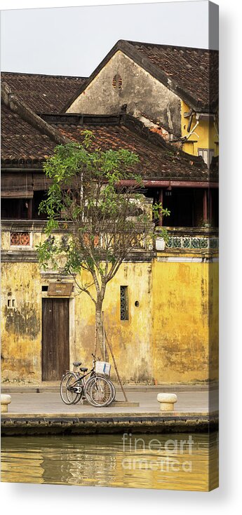 Vietnam Acrylic Print featuring the photograph Hoi An Tan Ky Wall 04 by Rick Piper Photography