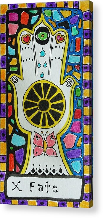 Tarot Acrylic Print featuring the photograph Intuitive Catalyst Card - Fate by Corey Habbas