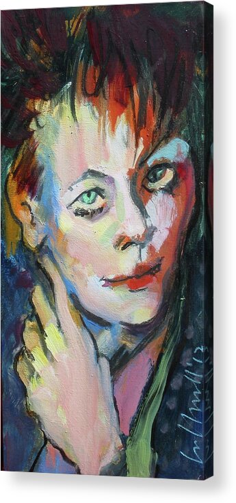 Lori Andersen Acrylic Print featuring the painting Lori by Les Leffingwell