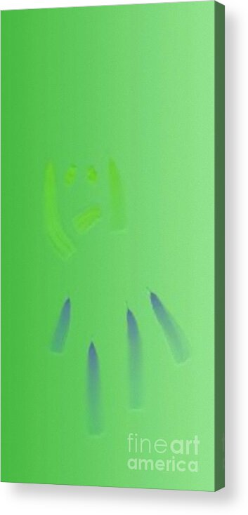 Little Man Acrylic Print featuring the painting Omino by Matteo TOTARO