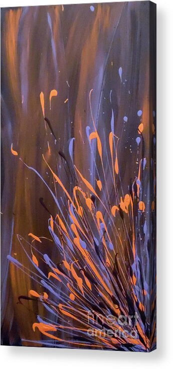 Action Abstract Acrylic Print featuring the painting Revival by Jilian Cramb - AMothersFineArt
