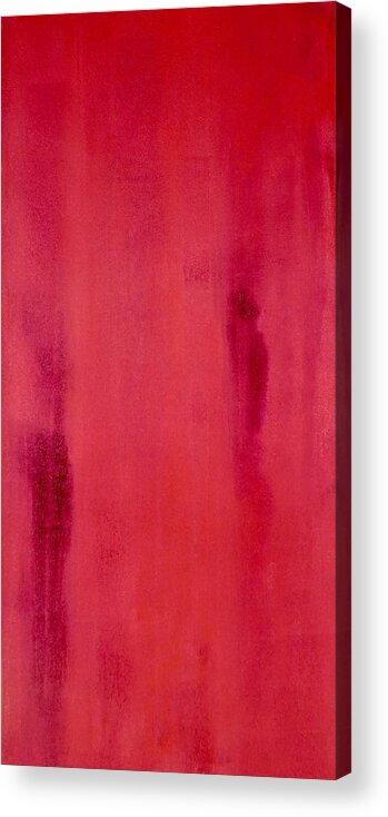 Red Acrylic Print featuring the painting Simplicity by Irene Hurdle