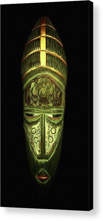 Mask Acrylic Print featuring the photograph Tribal Mask by David Dehner