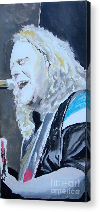 Warren Haynes Acrylic Print featuring the painting Vote by Stuart Engel
