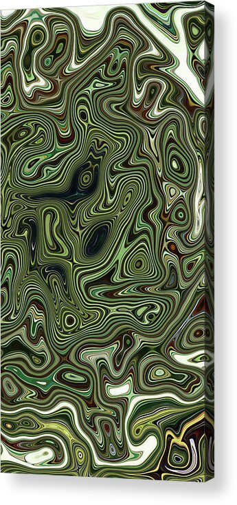 Abstract Acrylic Print featuring the painting Rock Formations I #1 by Danielle Harrington