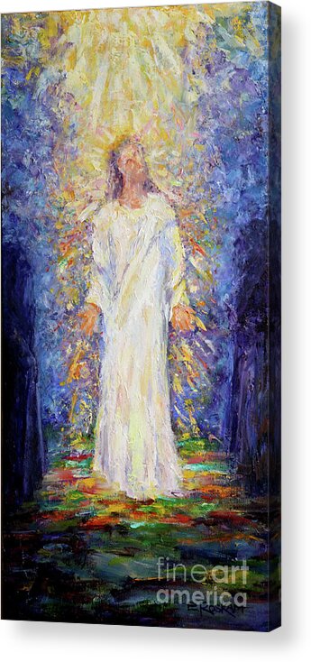Transfiguration Acrylic Print featuring the painting The Transfiguration by Elizabeth Roskam