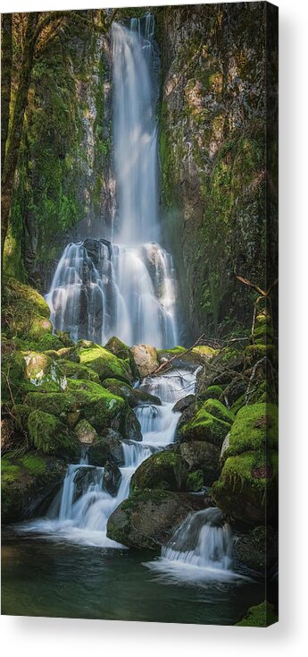 Coast Acrylic Print featuring the photograph Waterfall C 1x2 by Ryan Weddle