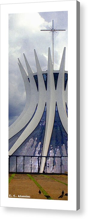 Brasilia Acrylic Print featuring the photograph Citymarks Brasilia by Roberto Alamino
