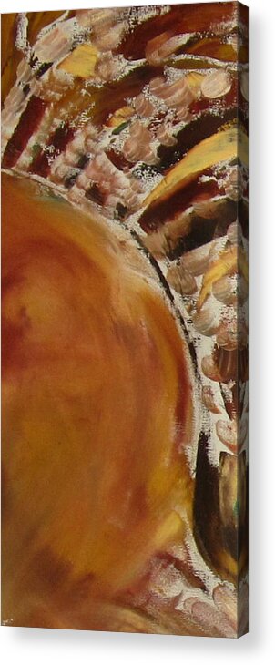 Abstract Acrylic Print featuring the painting Autumn Sun by Patricia Cleasby