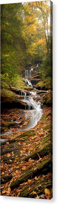 Autumn Acrylic Print featuring the photograph Roaring Fork Falls by Joye Ardyn Durham