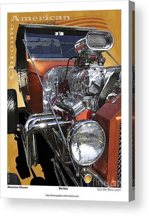 Hot Rod Acrylic Print featuring the photograph Hot Rod #1 by Kenneth De Tore