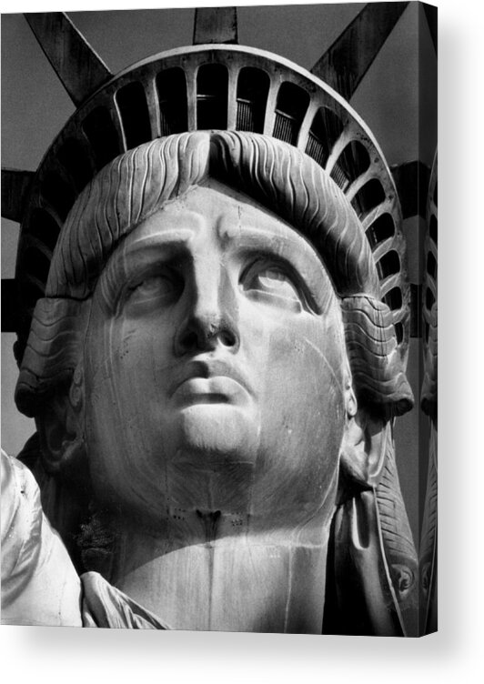 Aegis Acrylic Print featuring the photograph Statue of Liberty by Retro Images Archive