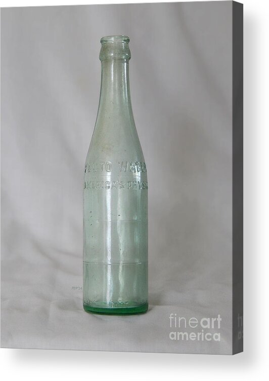 Photography Acrylic Print featuring the photograph Vintage Glass Bottle #1 by Phil Perkins